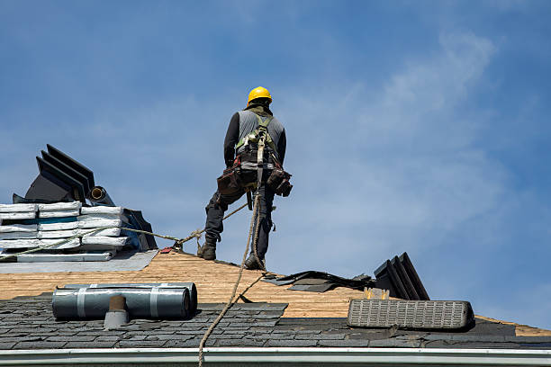 Professional Roof Installation technician working in La Fayette, NY